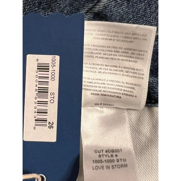 NWT $355 Daily Blue by Adrian Goldschmied LOVE 26  Cotton USA Barrel Legs - Picture 11 of 14